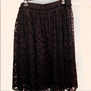 Lane Bryant black lace skirt